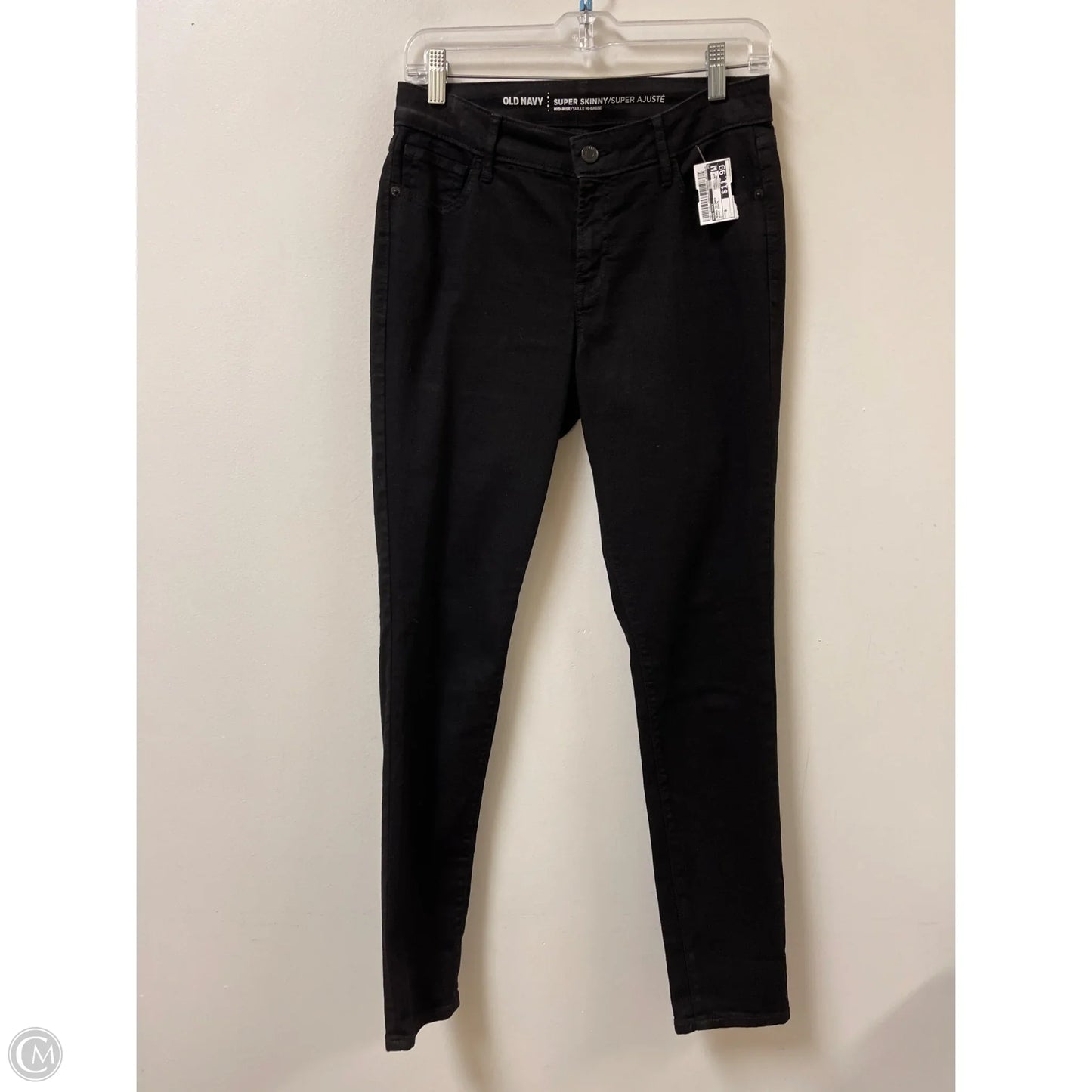 Jeans Skinny By Old Navy In Black Denim, Size: 6