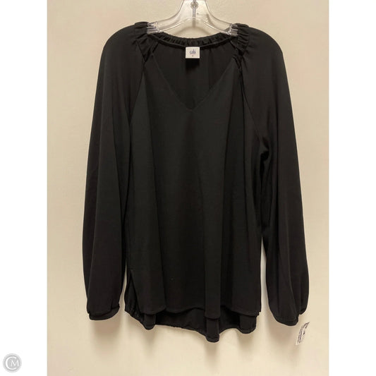 Top Long Sleeve By Cabi In Black, Size: M