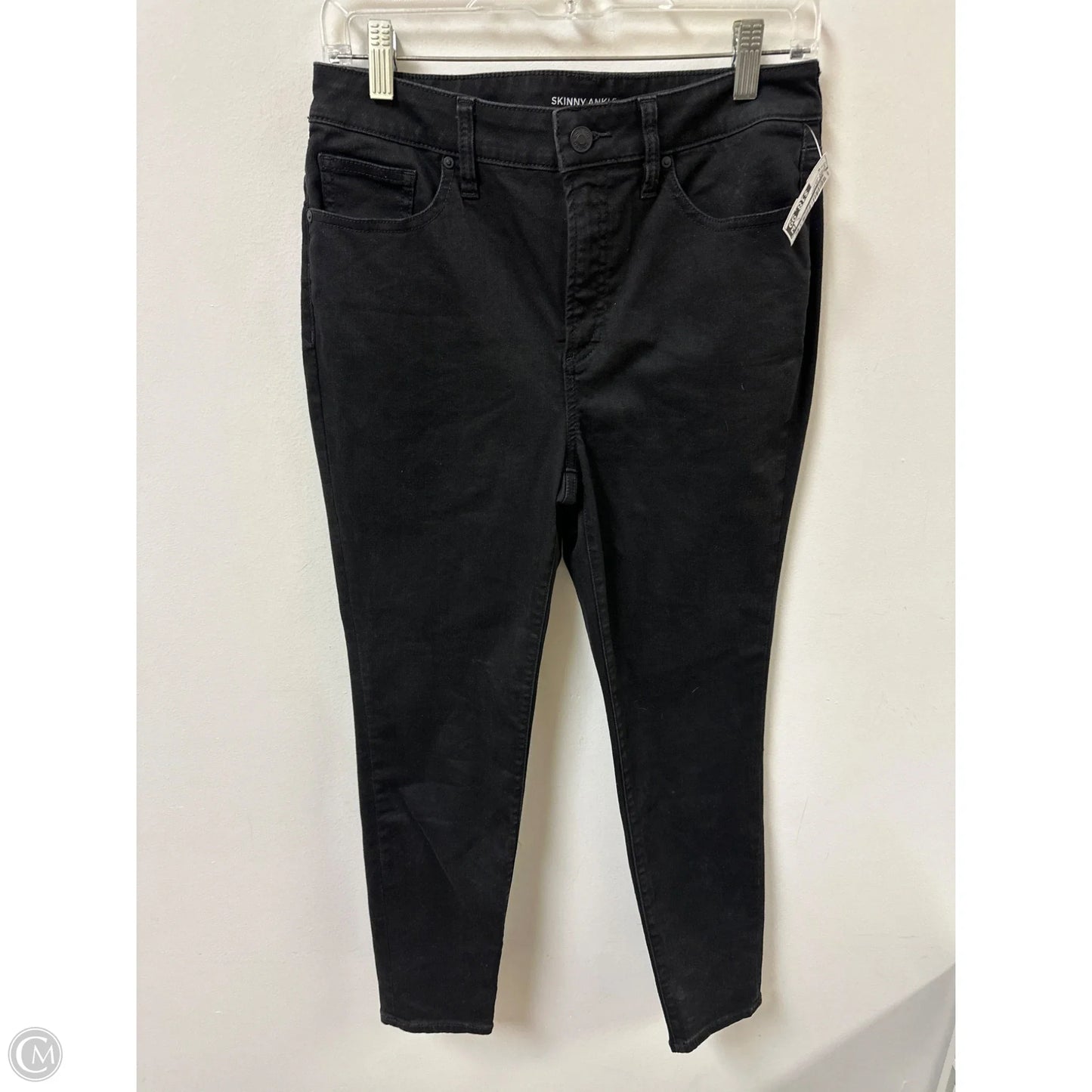 Jeans Skinny By Chicos In Black Denim, Size: 6