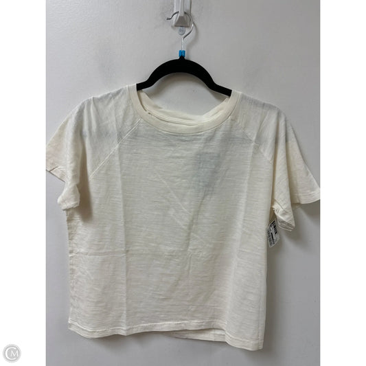 Top Short Sleeve By Levis In Cream, Size: M