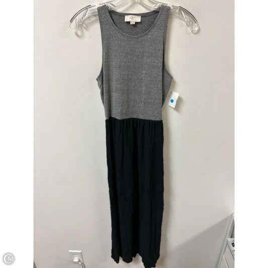 Dress Casual Maxi By Loft In Black & Grey, Size: Xsp
