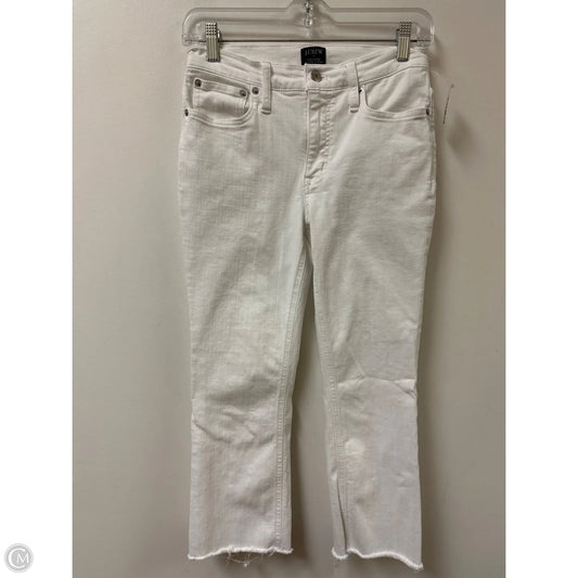Jeans Cropped By J. Crew In White Denim, Size: 4p