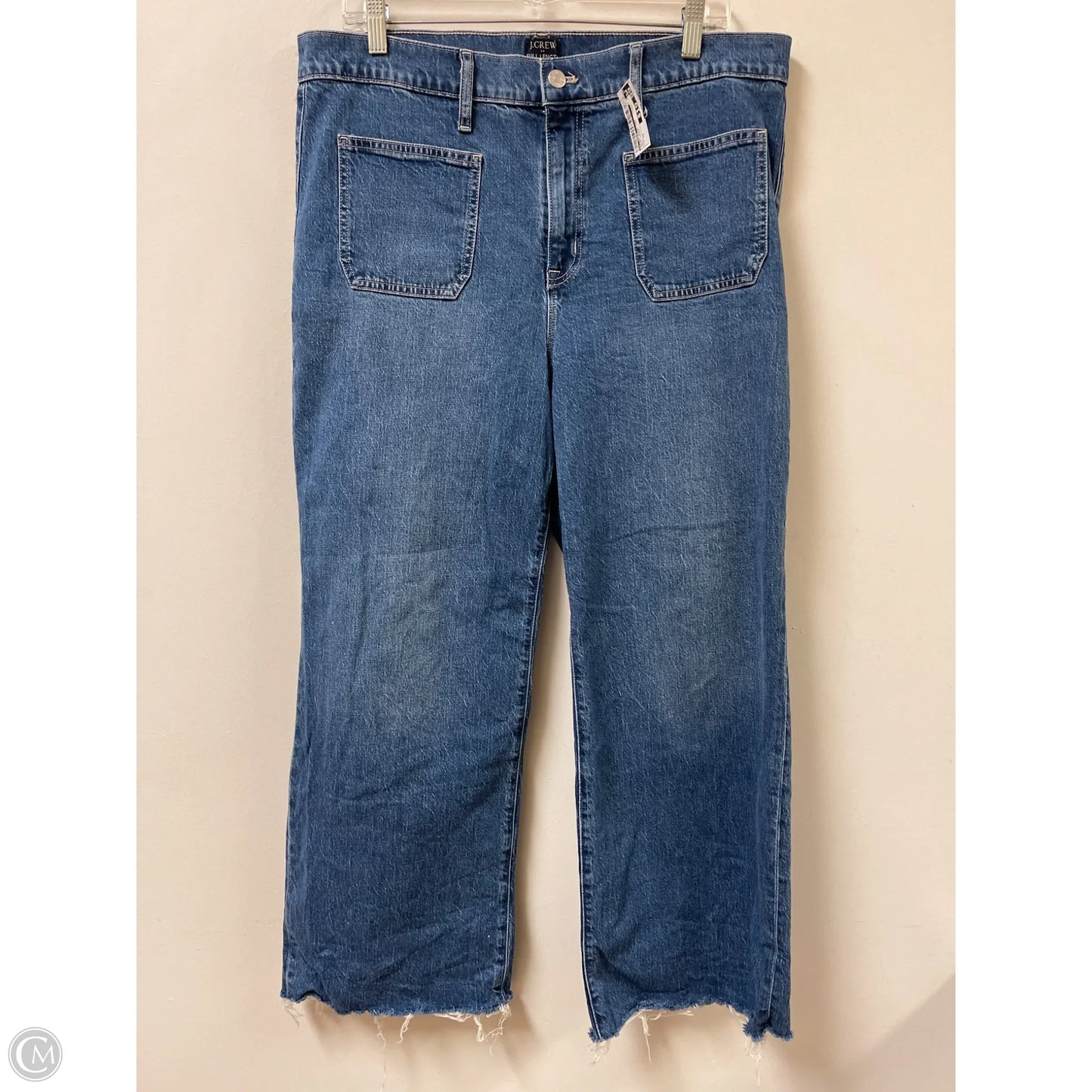 Jeans Wide Leg By J. Crew In Blue Denim, Size: 14