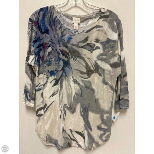 Sweater By Chicos In Grey, Size: M