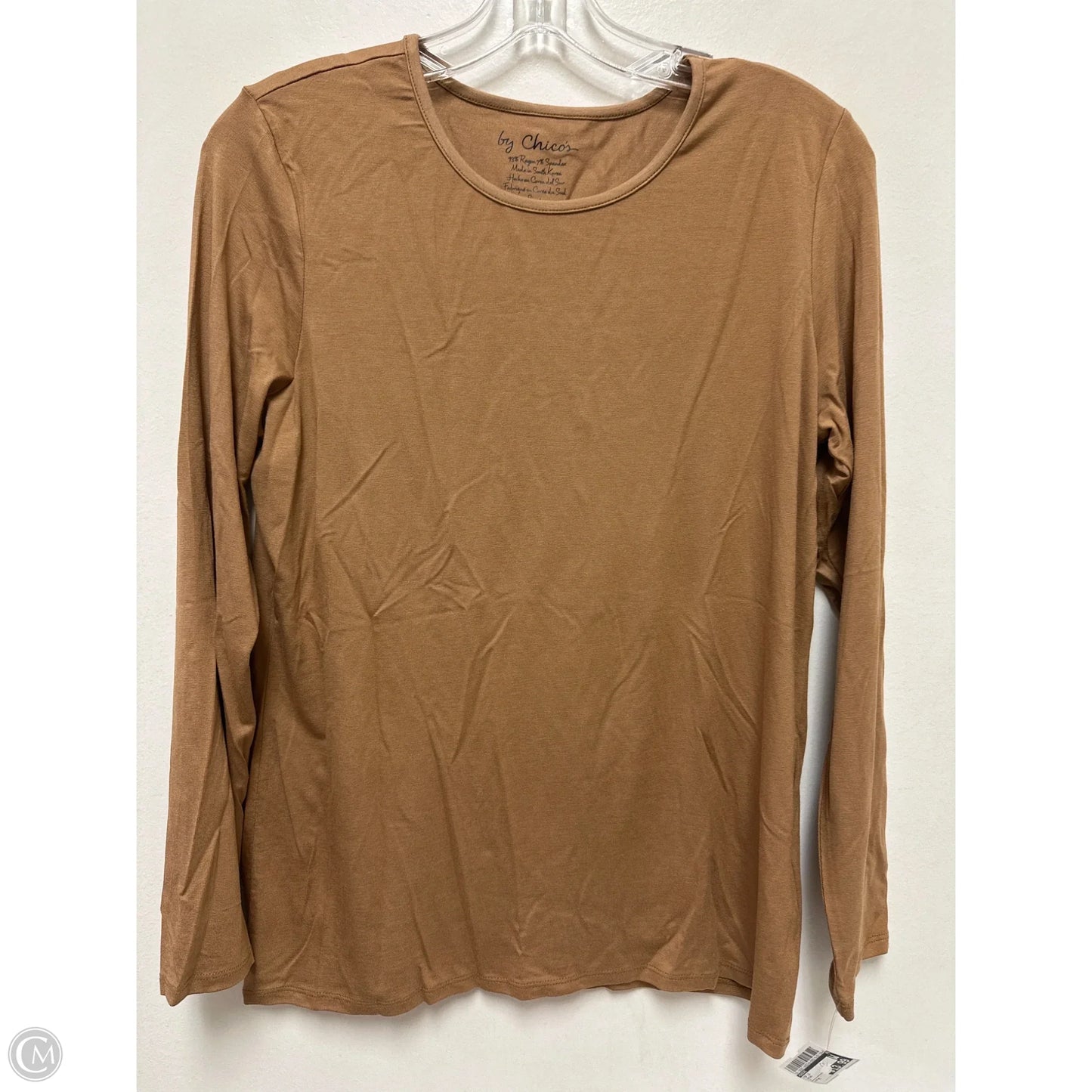 Top Long Sleeve By Chicos In Brown, Size: M