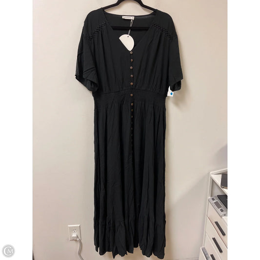 Dress Casual Maxi By Rusttydustty In Black, Size: 3x