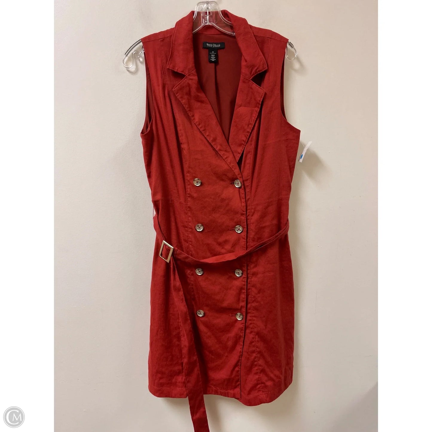 Dress Casual Short By White House Black Market In Orange, Size: M