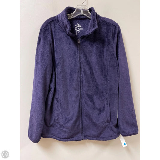 Jacket Faux Fur & Sherpa By Made For Life In Purple, Size: L