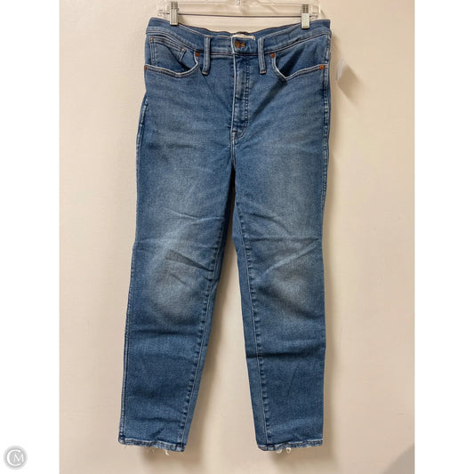 Jeans Skinny By Madewell In Blue Denim, Size: 10