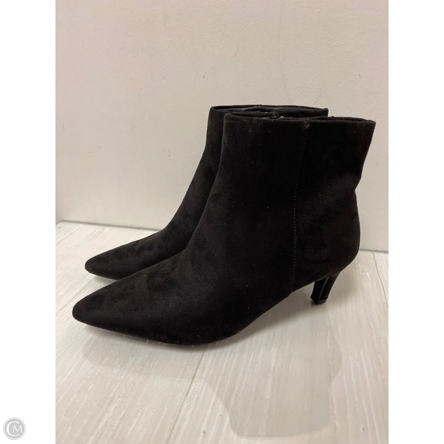 Boots Ankle Heels By Universal Thread In Black, Size: 10