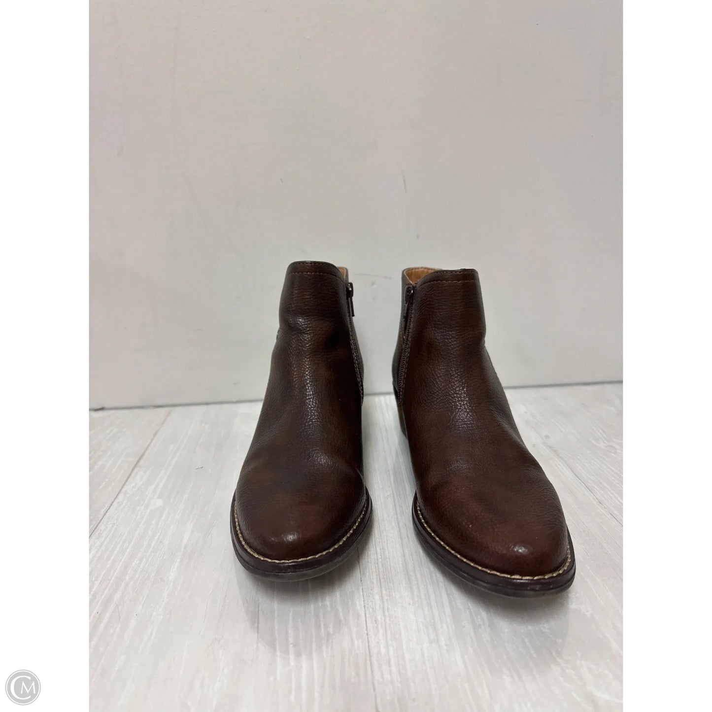 Boots Ankle Flats By White Mountain In Brown, Size: 7.5