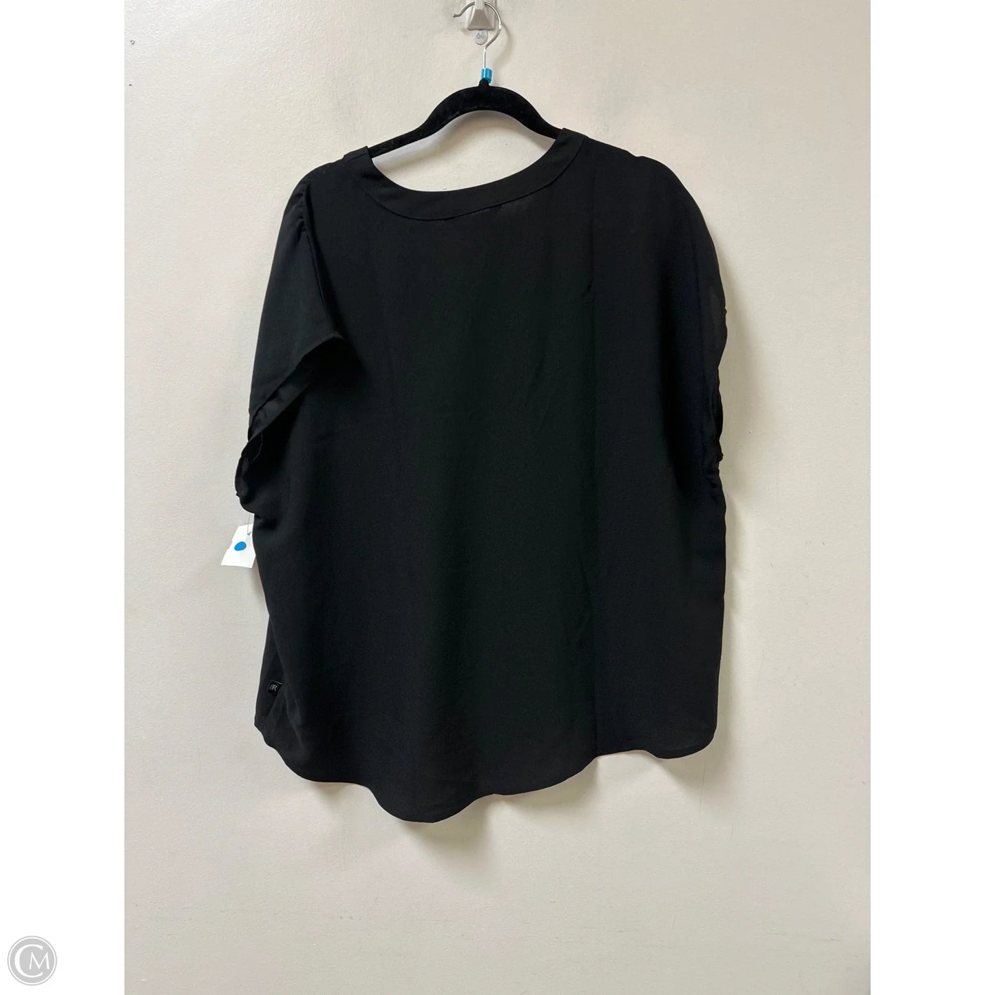 Top Short Sleeve By Banana Republic In Black, Size: Xl