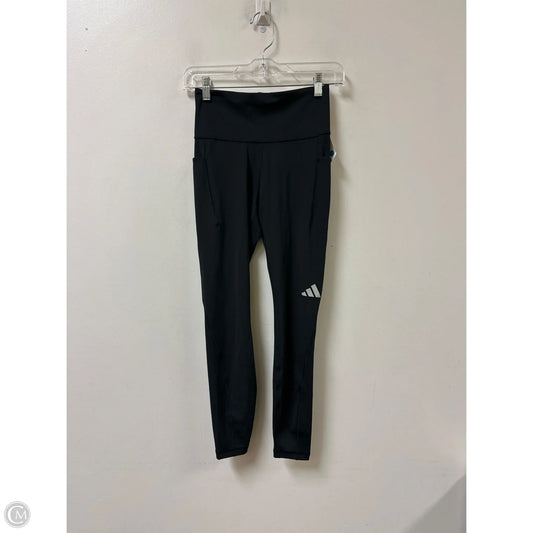 Athletic Leggings By Adidas In Black, Size: S