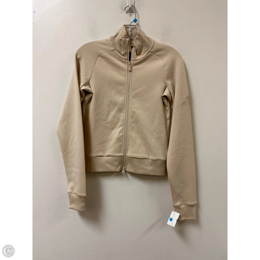 Athletic Jacket By Adidas In Cream, Size: S