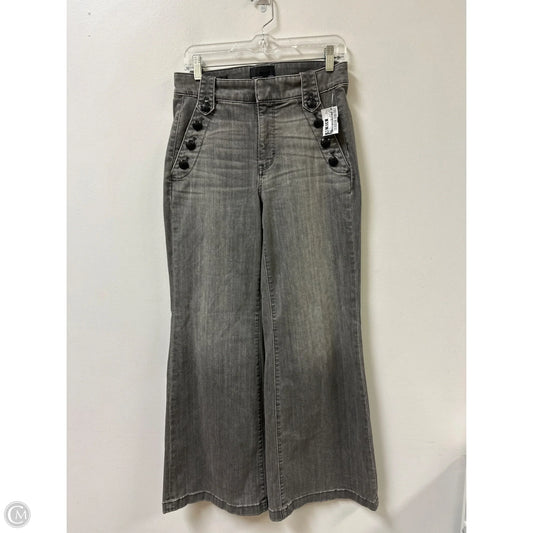 Jeans Wide Leg By White House Black Market In Grey Denim, Size: 8