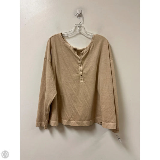 Top Long Sleeve By Old Navy In Cream, Size: 3x