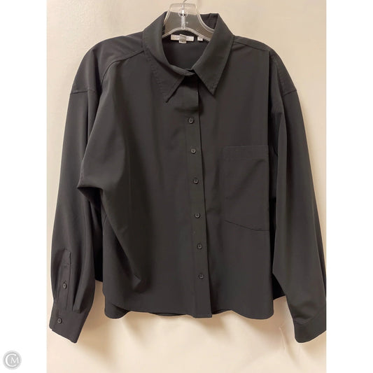 Blouse Long Sleeve By Chicos In Black, Size: L