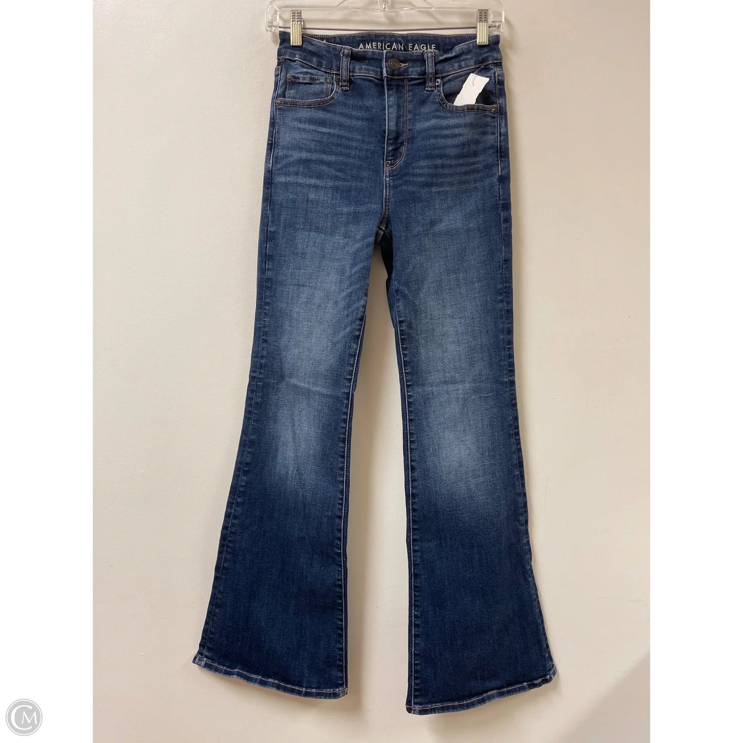 Jeans Flared By American Eagle In Blue Denim, Size: 2