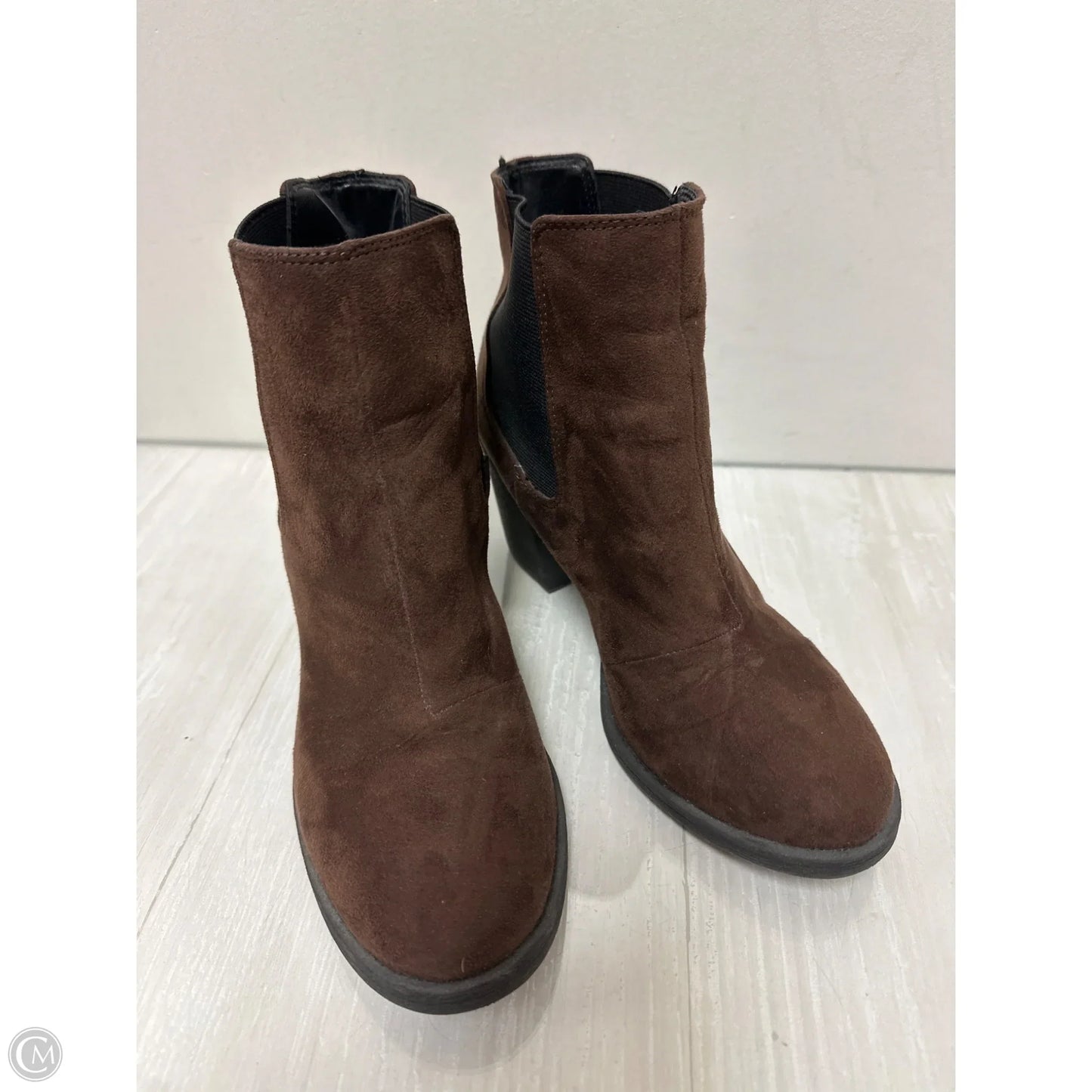 Boots Ankle Heels By H&m In Brown, Size: 7