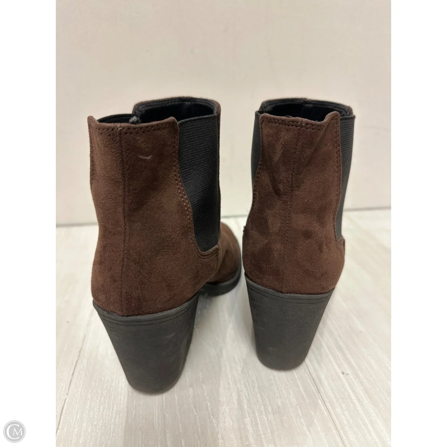 Boots Ankle Heels By H&m In Brown, Size: 7