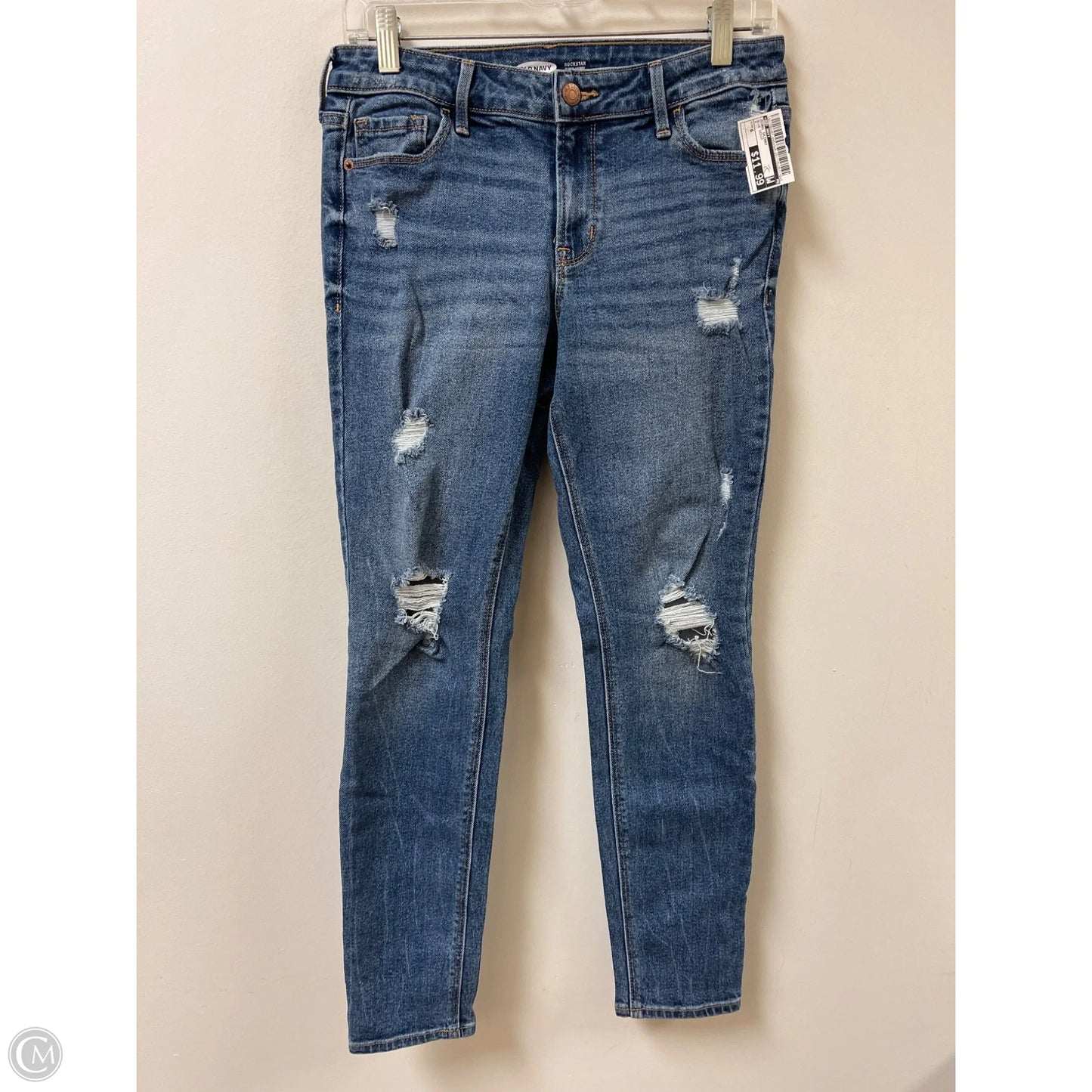 Jeans Skinny By Old Navy In Blue Denim, Size: 6