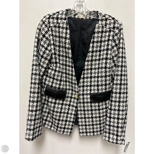 Blazer By Clothes Mentor In Black & White, Size: S