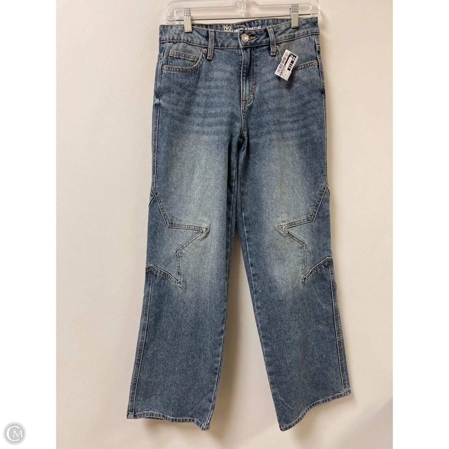 Jeans Wide Leg By No Boundaries In Blue Denim, Size: 2