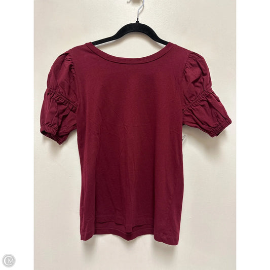 Top Short Sleeve By Loft In Red, Size: Xs