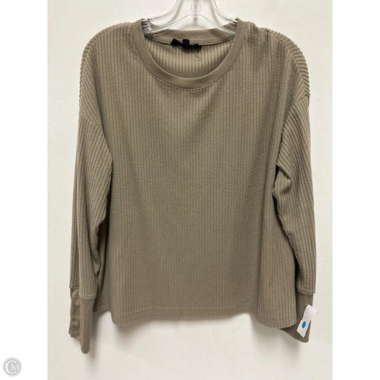 Top Long Sleeve By Jane And Delancey In Brown, Size: M