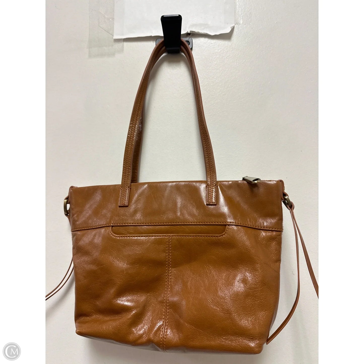 Handbag Leather By Hobo Intl, Size: Medium