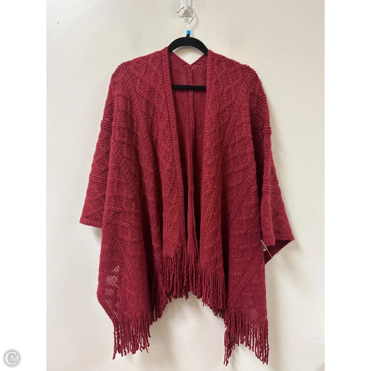 Shawl By Clothes Mentor In Red, Size: Osfm