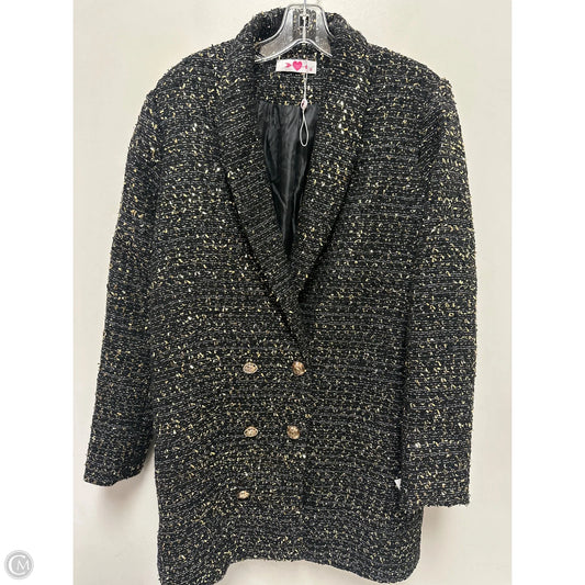 Blazer By Buddy Love In Black & Gold, Size: M