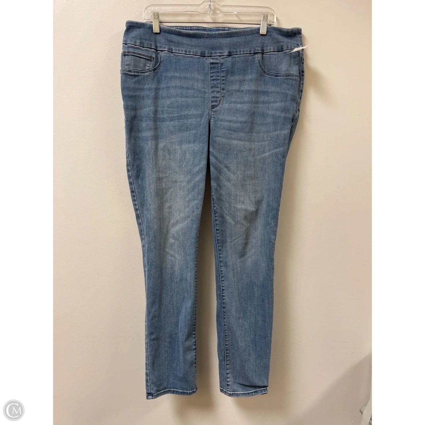 Jeans Skinny By Chicos In Blue Denim, Size: 16