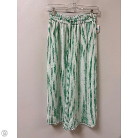 Pants Wide Leg By Babaton In Green & White, Size: 12