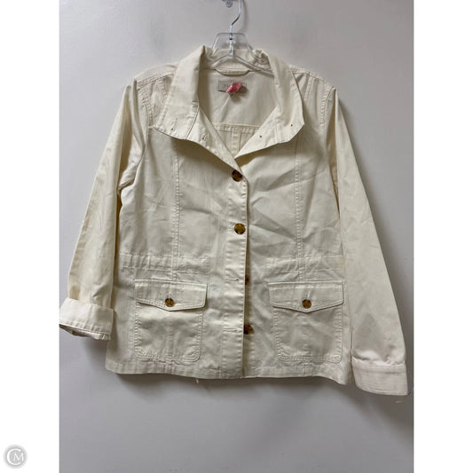Jacket Other By Talbots In Cream, Size: M