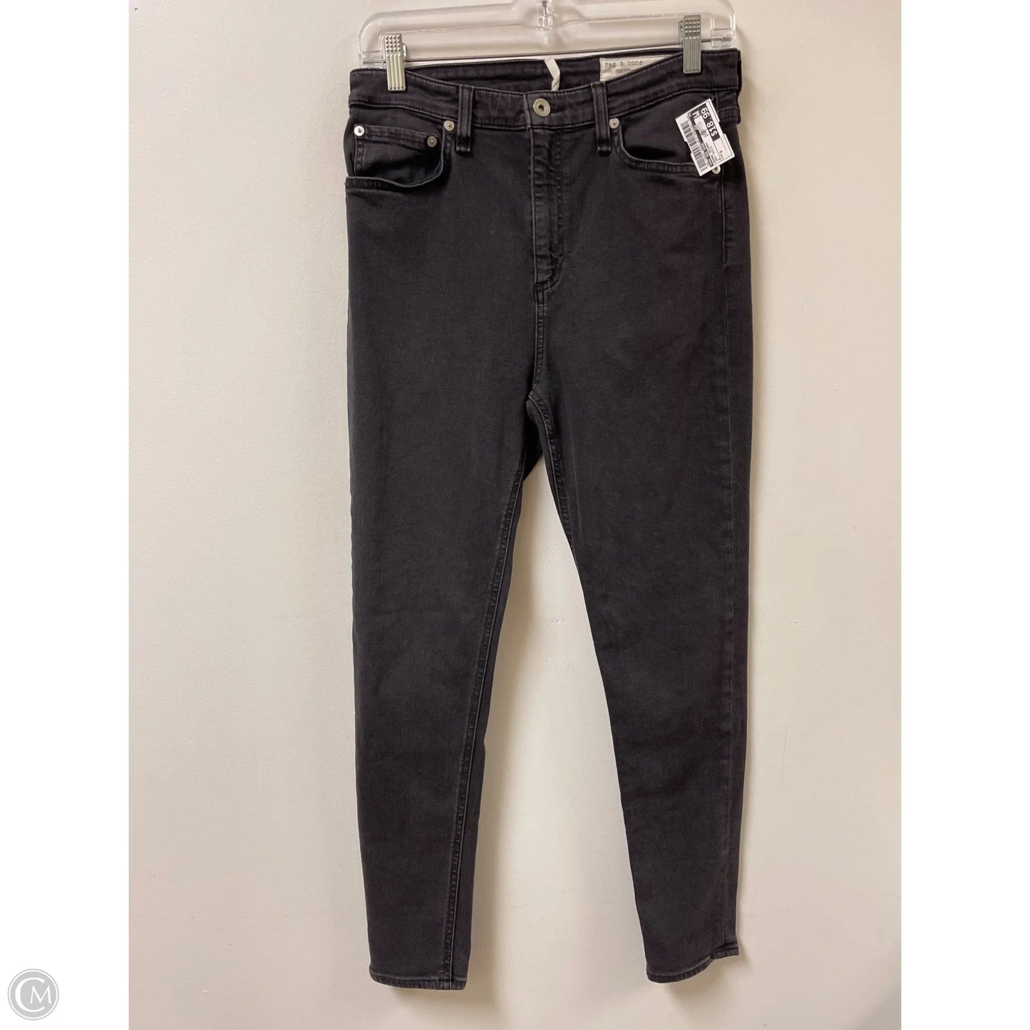 Jeans Skinny By Rag And Bone In Grey Denim, Size: 8