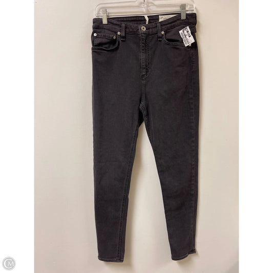 Jeans Skinny By Rag And Bone In Grey Denim, Size: 8