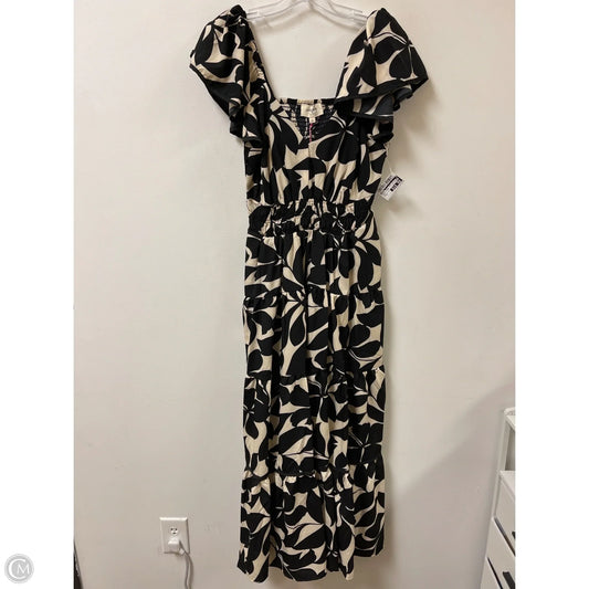 Dress Casual Maxi By Umgee In Black & Cream, Size: M
