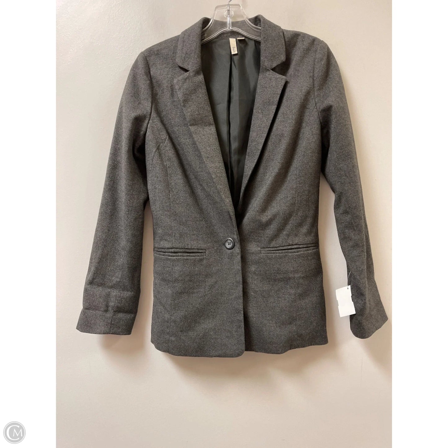 Blazer By Frenchi In Grey, Size: Xs