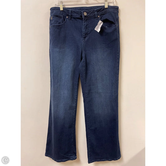 Jeans Wide Leg By Belle By Kim Gravel In Blue Denim, Size: 14