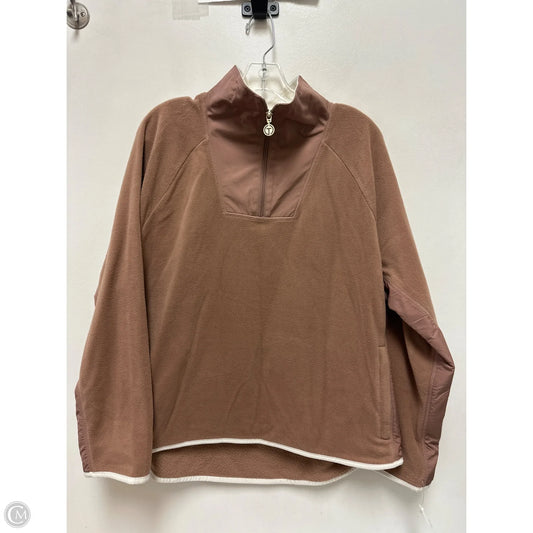 Sweatshirt Collar By Talbots In Brown, Size: M