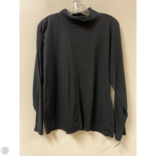 Top Long Sleeve By Talbots In Black, Size: M