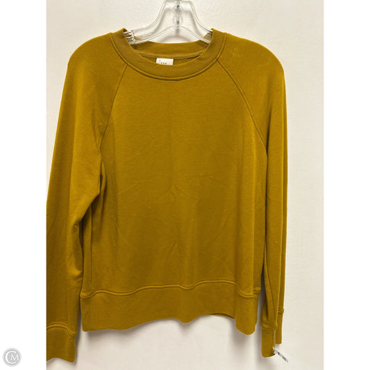 Sweatshirt Crewneck By A New Day In Yellow, Size: M