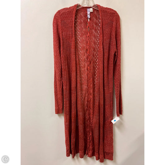 Sweater Cardigan By Alya In Orange, Size: L