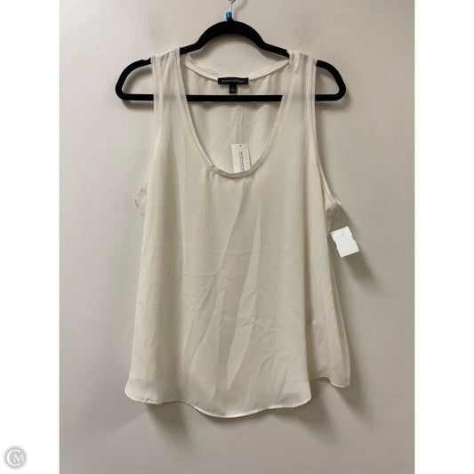 Top Sleeveless By Banana Republic In Cream, Size: L