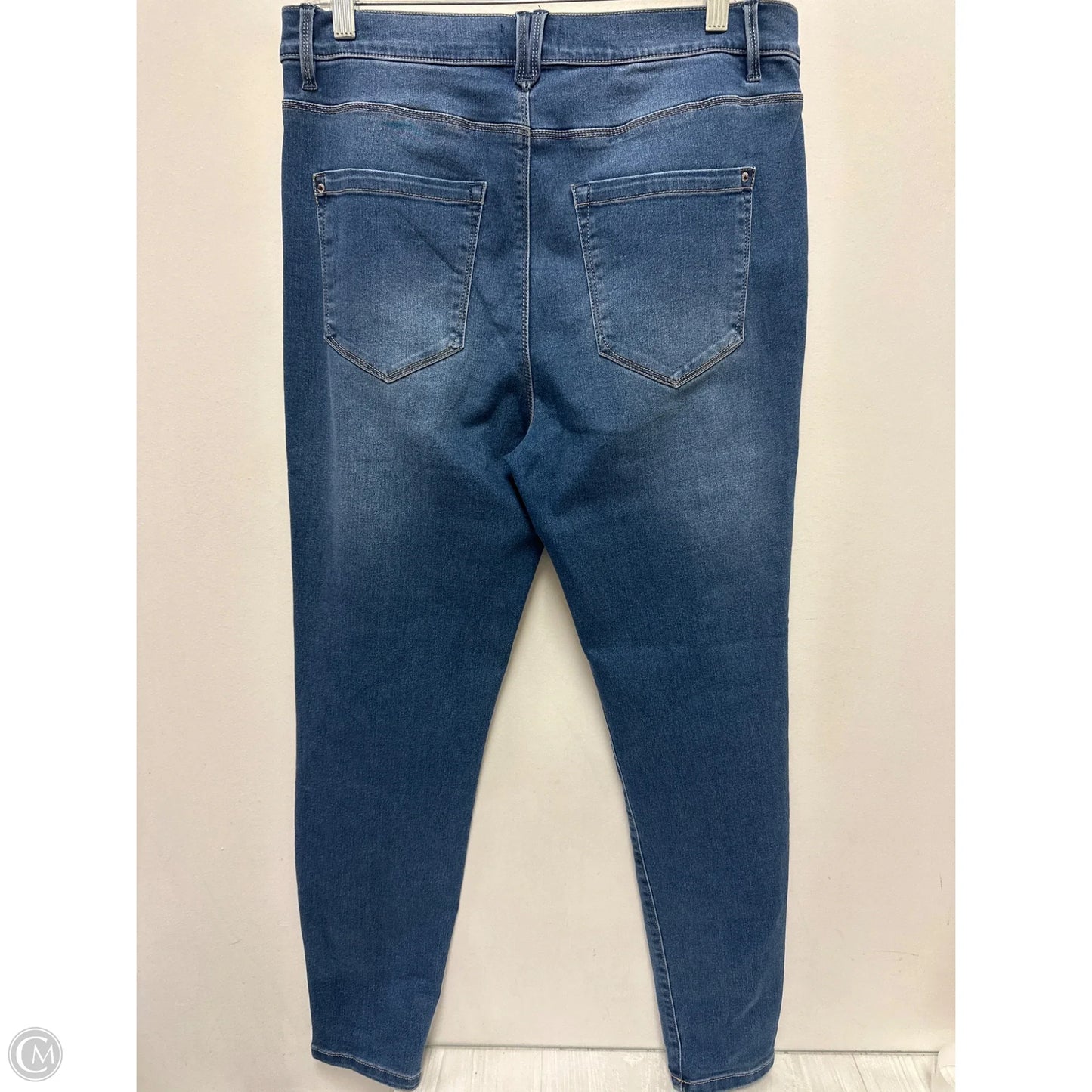 Jeans Skinny By Curve Appeal In Blue Denim, Size: 12