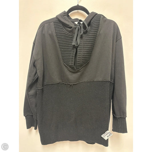 Sweatshirt Hoodie By Time And Tru In Black, Size: L