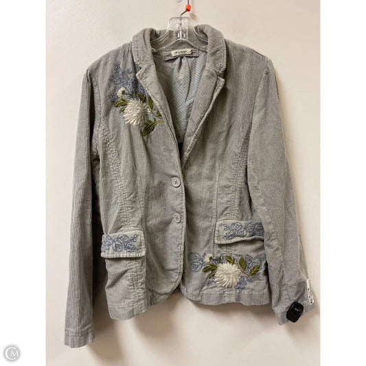 Jacket Other By Johnny Was In Grey, Size: L