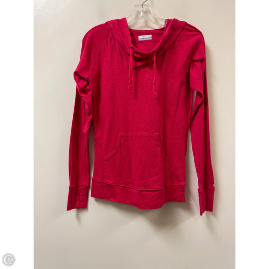 Athletic Sweatshirt Hoodie By Columbia In Pink, Size: L