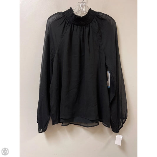 Top Long Sleeve By Joie In Black, Size: L